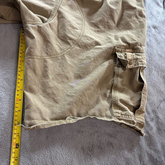 Vintage Y2K Cargo Shorts Mens 36 Brown Old Navy Military Baggy Standard Issue - Picture 13 of 16